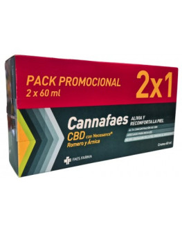 Cannafaes Crema 2 Tubos 60 ml Promocion Duplo