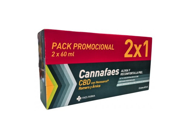Cannafaes Crema 2 Tubos 60 ml Promocion Duplo