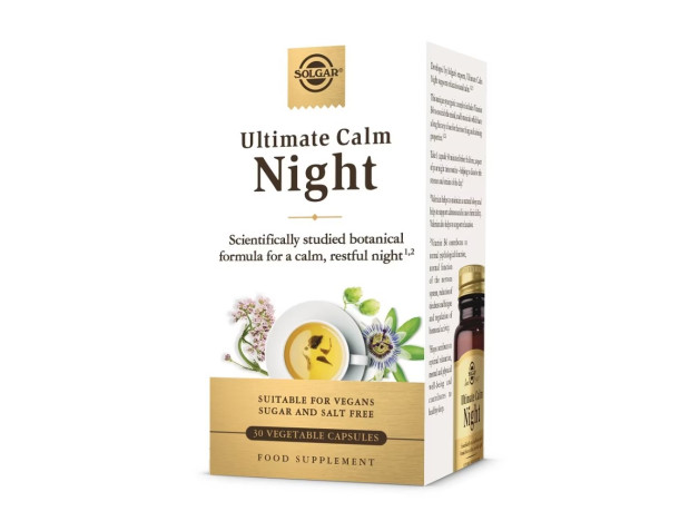 Solgar Ultimate Calm Night 30 Cápsulas Vegetales