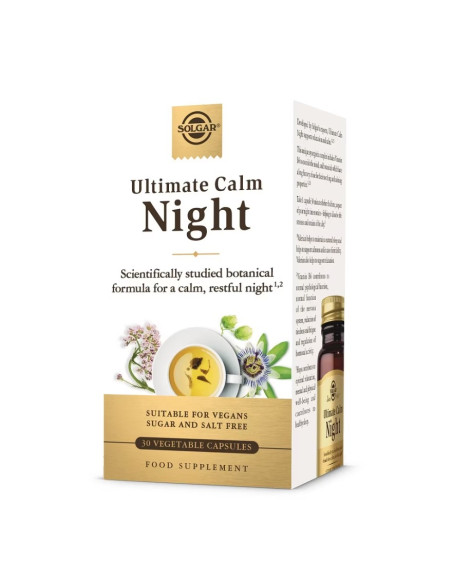 Solgar Ultimate Calm Night 30 Cápsulas Vegetales