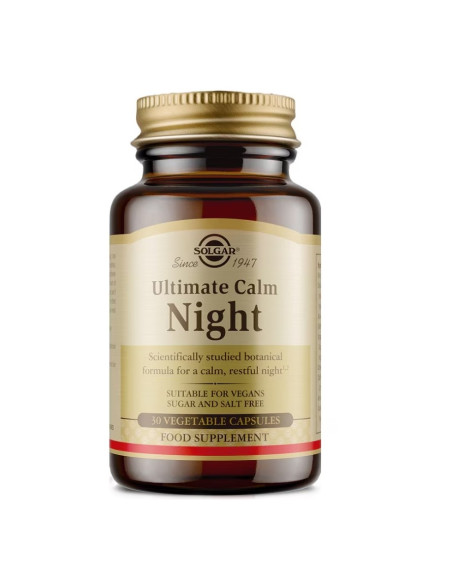 Solgar Ultimate Calm Night 30 Cápsulas Vegetales