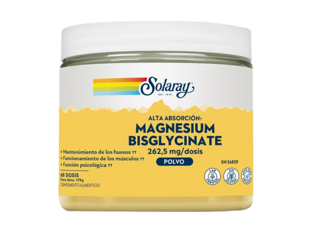 Solaray Magnesio Bisglicinato 179 gramos