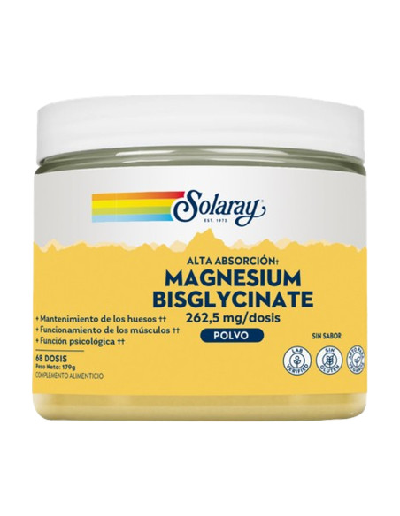 Solaray Magnesio Bisglicinato 179 gramos