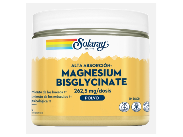 Solaray Magnesio Bisglicinato 179 gramos