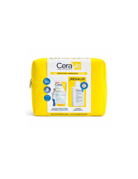 CeraVe Solar Cuerpo Loción Invisible Hidratante Spf50+ 75 ml + Regalo Loción Hidratante Cuerpo 88 ml Travel Kit