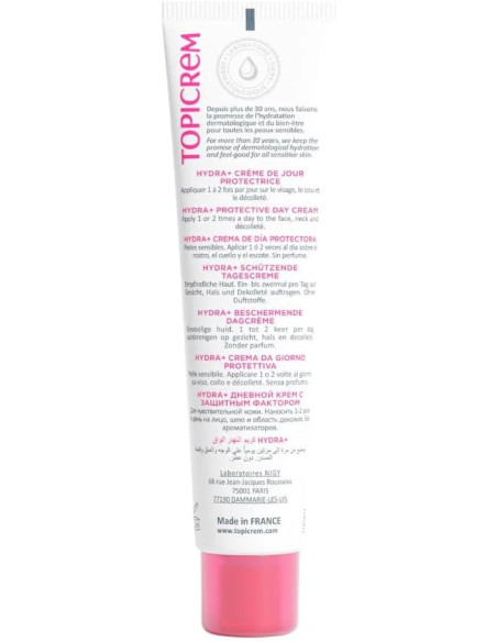 Topicrem Hydra+ Crema Protectora de Día SPF 50 40 ml