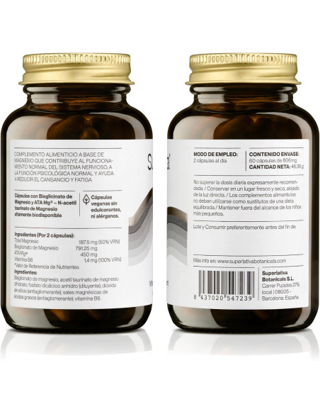 Superlativa Magnesium+ 60 Cápsulas