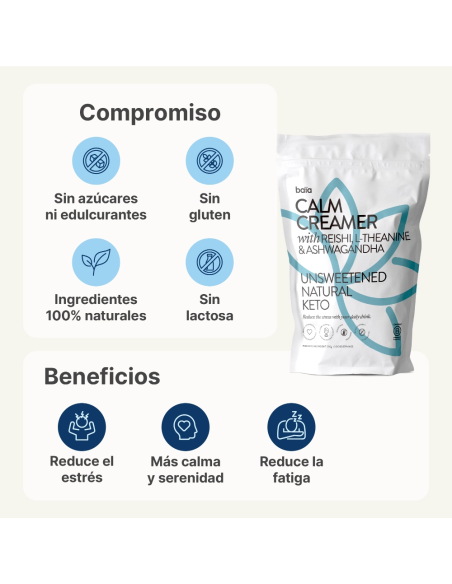 Baia Calm Creamer 300 gramos 30 Dosis