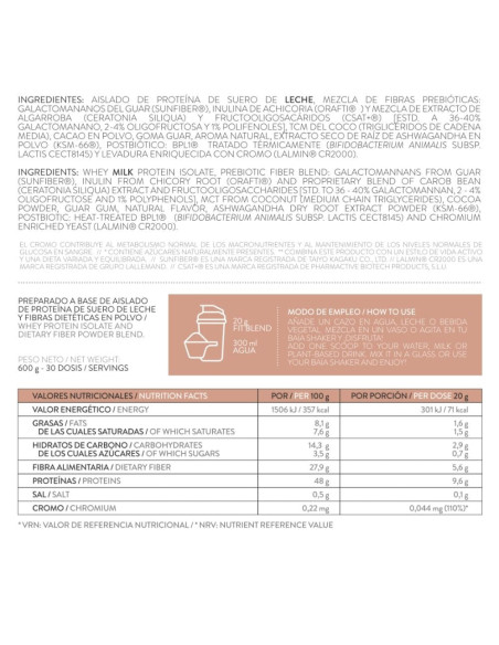 Baia Fit Blend Cacao 600 g 30 Dosis