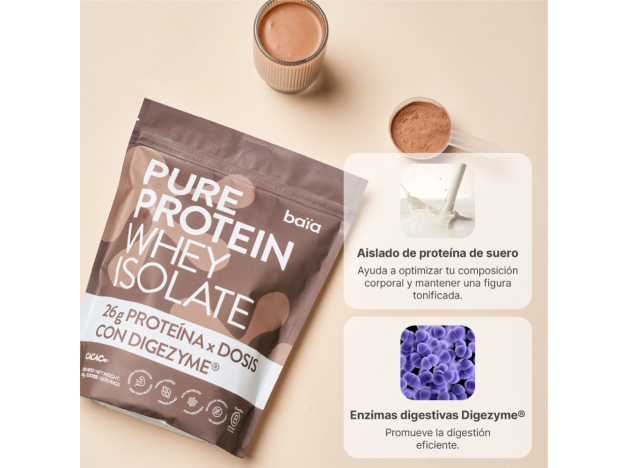 Baia Pure Protein Whey Isolate Cacao 750 g 25...