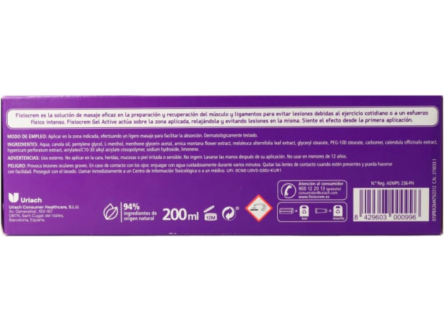 Fisiocrem Gel Active 200 ml