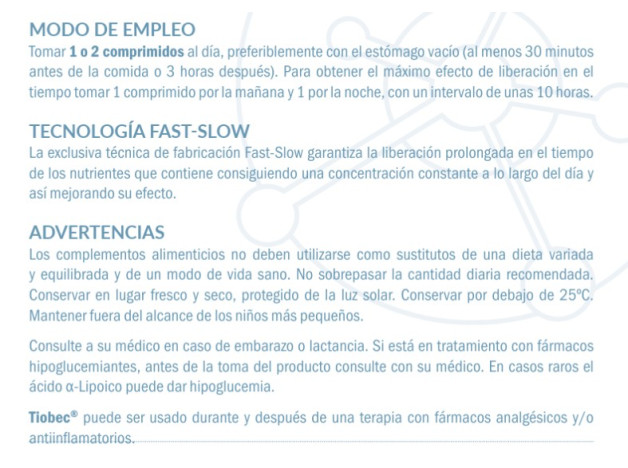 Tiobec 400 ¡Triplo! 3 x 40 Comprimidos Fast Slow