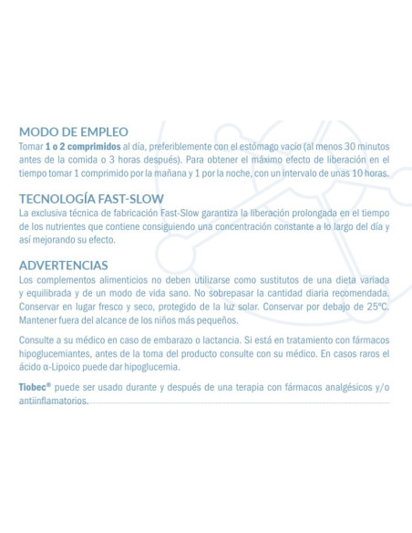 Tiobec 400 40 Comprimidos Fast Slow