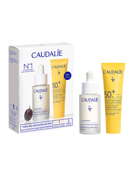 Caudalie Vinoperfect Sérum Antimanchas 30 ml + Solar Fluido SPF50+ 20 ml