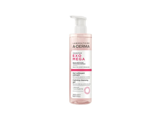A-Derma Exomega Facial Gel Limpiador Calmante...