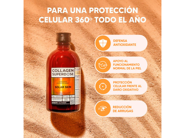 Collagen Superdose Solar Skin 300 ml Sabor...