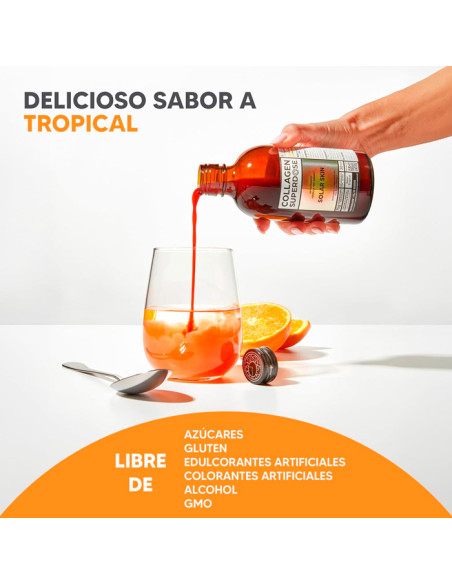 Collagen Superdose Solar Skin 300 ml Sabor Tropical