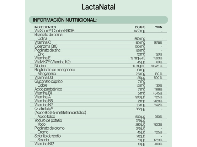 IVB Lactanatal 60 Cápsulas