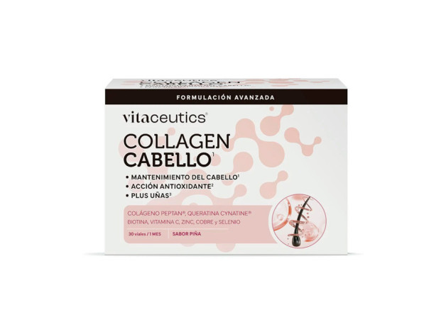 Vitaceutics Collagen Cabello 30 Viales - Piña - Pelo & Uñas