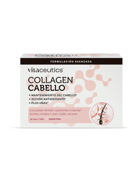 Vitaceutics Collagen Cabello 30 Viales - Piña - Pelo & Uñas