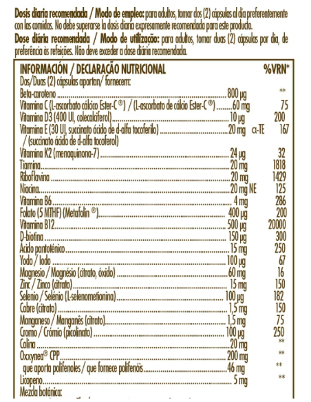 Solgar Male Multivitamin 60 Tabletas