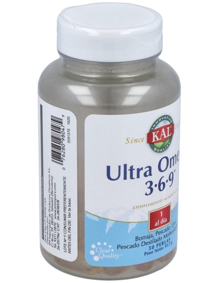 Kal Ultra Omega 3-6-9 50 Perlas