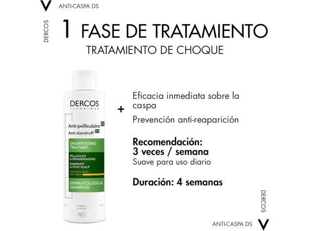 Vichy Dercos Anticaspa Champu C.Seco 390 ml