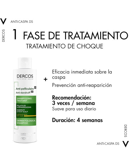 Vichy Dercos Anticaspa Champu C.Seco 390 ml