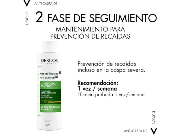 Vichy Dercos Anticaspa Champu C.Seco 390 ml