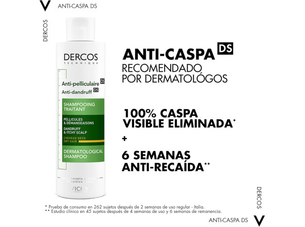 Vichy Dercos Anticaspa Champu C.Seco 390 ml