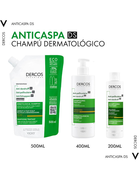 Vichy Dercos Anticaspa Champu C.Seco 390 ml