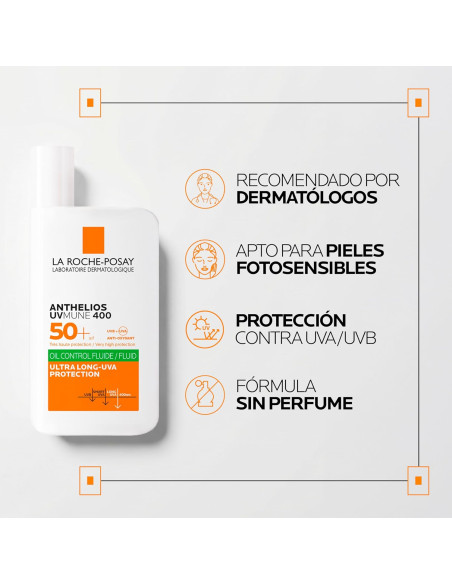La Roche Posay Anthelios 400 Fluido Invisible Oil Control SPF50+ 50 ml