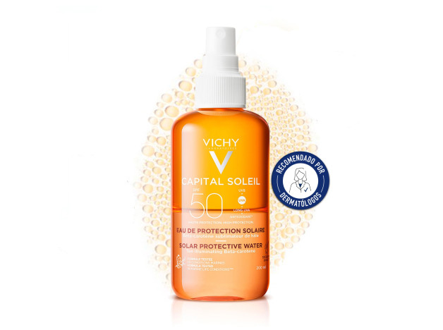Vichy Solar Cuerpo Spf50+ Agua Luminosidad 200 ML