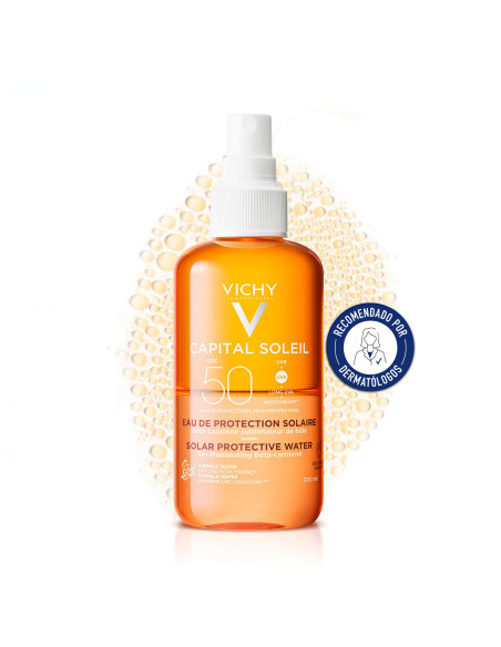Vichy Solar Cuerpo Spf50+ Agua Luminosidad 200 ML