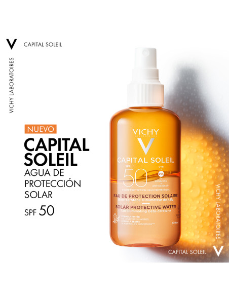 Vichy Solar Cuerpo Spf50+ Agua Luminosidad 200 ML