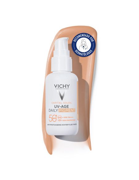 Vichy Capital Soleil Uv-Age Daily Water Fluid Con Color  SPF 50+ 40 ml