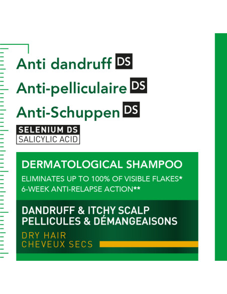 Vichy Dercos Technique Anticaspa Seca Ds Champú Cabello Seco Eco-Recarga 390Ml