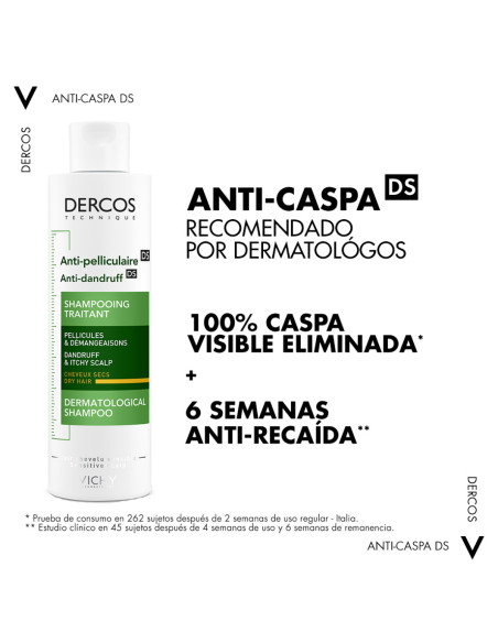 Vichy Dercos Technique Anticaspa Ds Champú Cabello Seco 200Ml