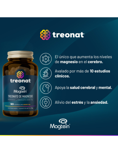 Treonat Treonato De Magnesio 90 Cápsulas