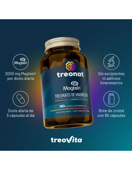 Treonat Treonato De Magnesio 90 Cápsulas