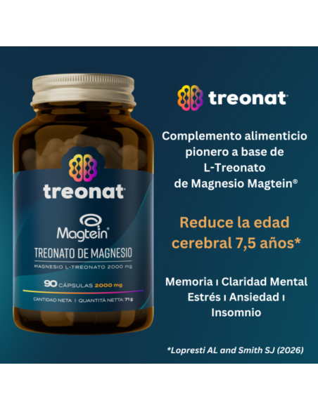 Treonat Treonato De Magnesio 90 Cápsulas