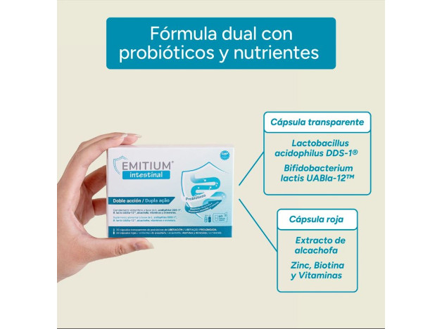 Niam Emitium Intestinal 30+30 Cápsulas