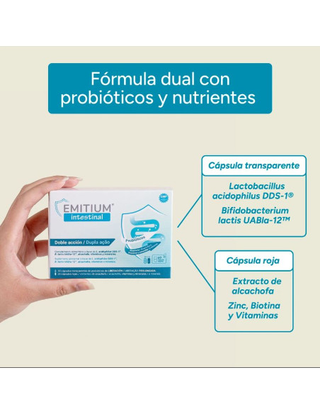 Niam Emitium Intestinal 30+30 Cápsulas