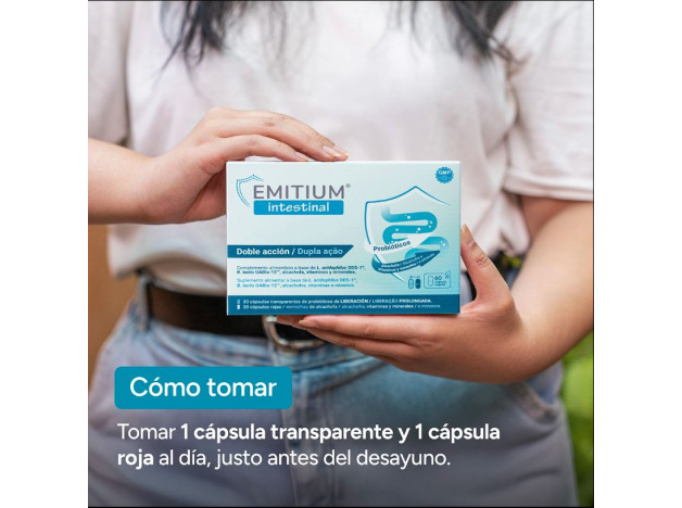 Niam Emitium Intestinal 30+30 Cápsulas