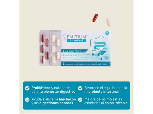 Niam Emitium Intestinal 30+30 Cápsulas