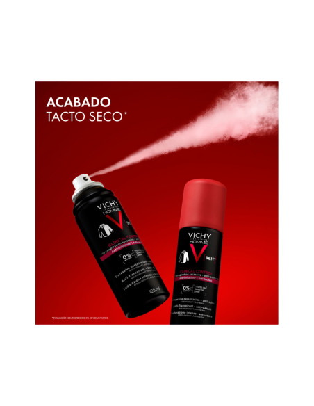 Vichy Clinical Control 96h Homme Antitranspirante Spray 125 ml