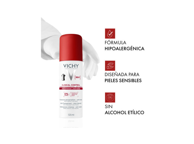 Vichy Clinical Control 96h Mujer Antitranspirante Spray 125 ml