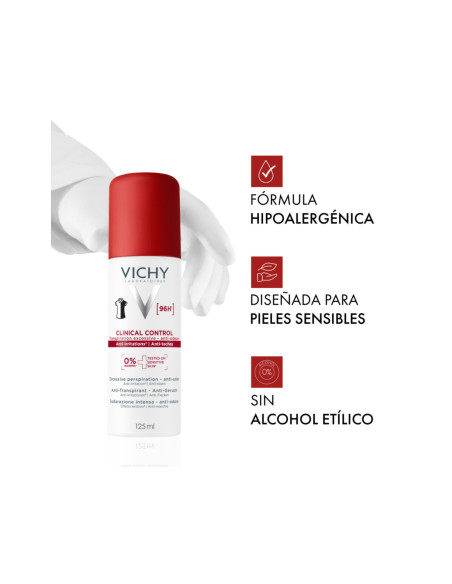 Vichy Clinical Control 96h Mujer Antitranspirante Spray 125 ml