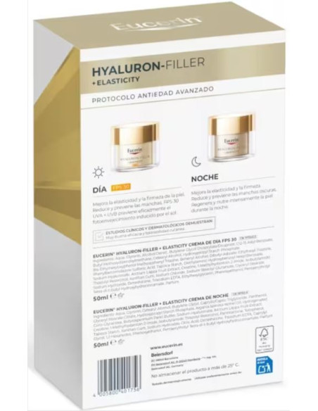 Eucerin Cofre Elasticity Hyaluron Filler Crema Día SPF30 50 ml + Noche 50 ml
