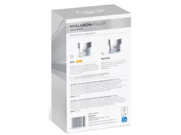 Eucerin Hyaluron Filler Cofre 3x Effect Día 50...